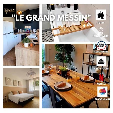 Le Grand Messin - Calais Nord -Cour - Plage - Ferry - Eurotunnel Zewnętrze zdjęcie