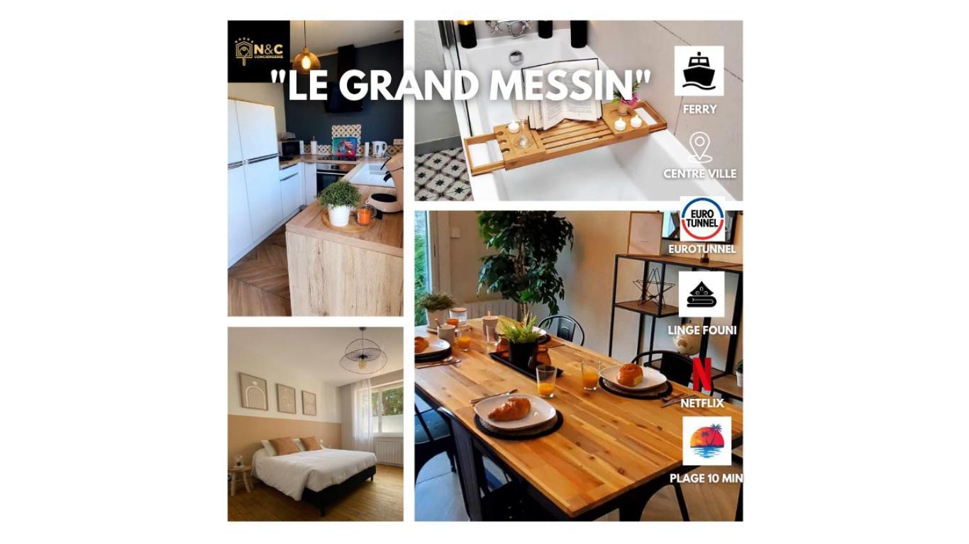 Le Grand Messin - Calais Nord -Cour - Plage - Ferry - Eurotunnel Zewnętrze zdjęcie
